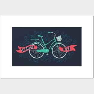 Wanderlust Bicycle Posters and Art